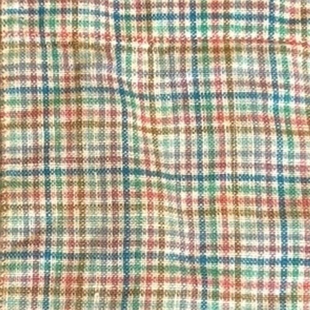 BROOKS BROTHERS Men's 100% Linen Button Down Shirt LARGE Micro Plaid Regent Fit - Picture 2 of 8